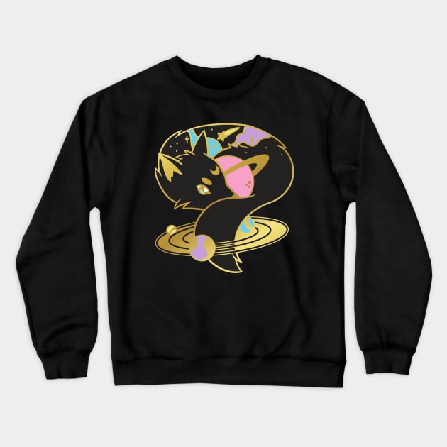 Moon Fox Crewneck Sweatshirt by Chocolona